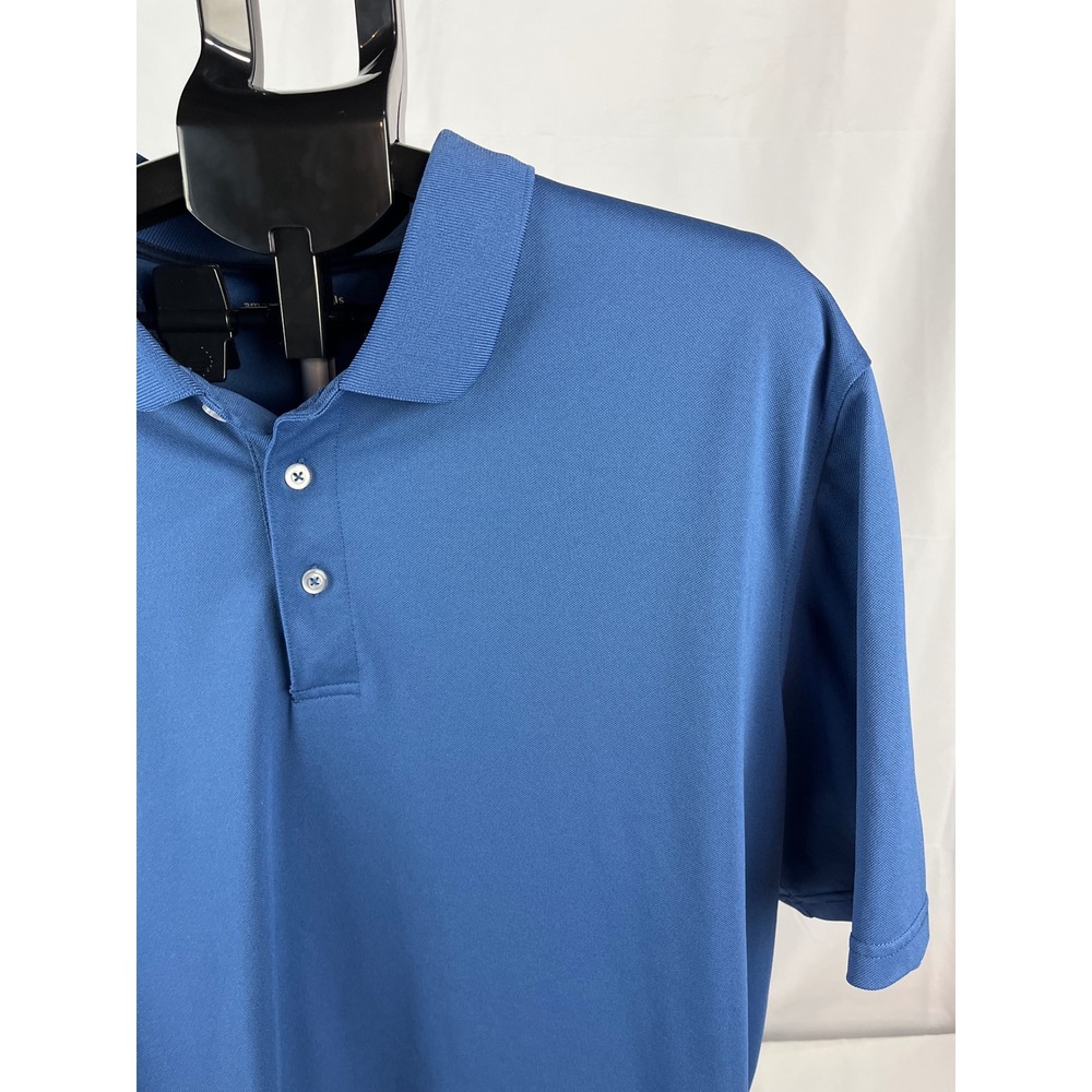Amazon Essentials Men's Regular Fit‎ Blue Short Sleeve Polo Shirt XXL